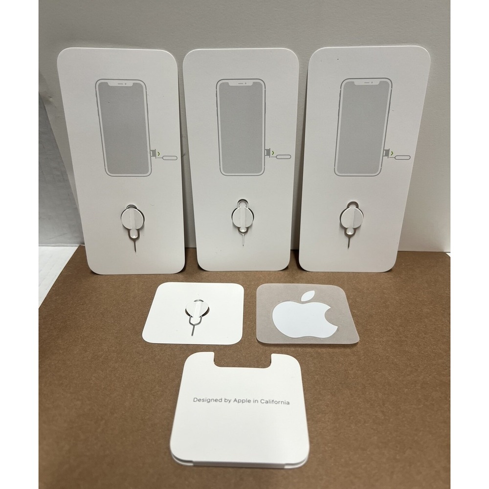4 Apple‎ Sim Card Tray Removal Ejector Pin Open Tool iPhone plus Apple sticker